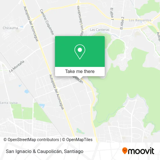San Ignacio & Caupolicán map