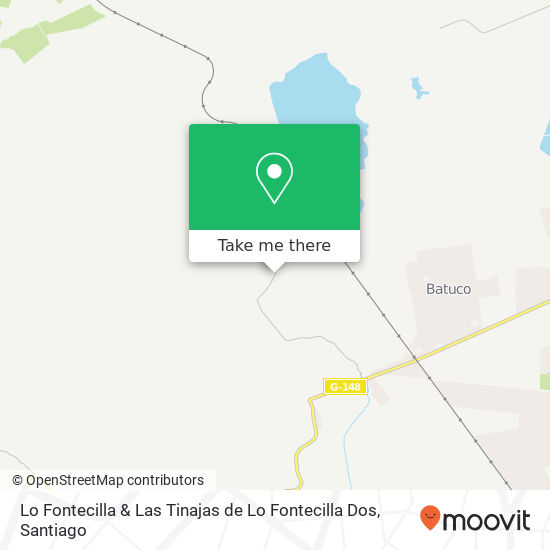 Lo Fontecilla & Las Tinajas de Lo Fontecilla Dos map