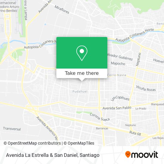 Avenida La Estrella & San Daniel map