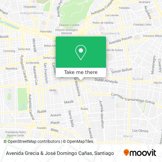 Avenida Grecia & José Domingo Cañas map