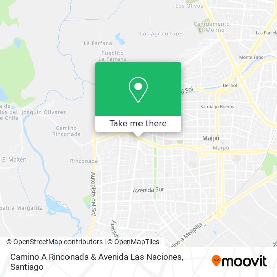 Camino A Rinconada & Avenida Las Naciones map