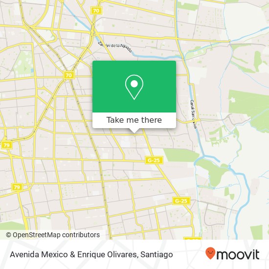 Avenida Mexico & Enrique Olivares map