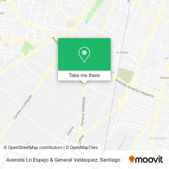 Avenida Lo Espejo & General Velásquez map