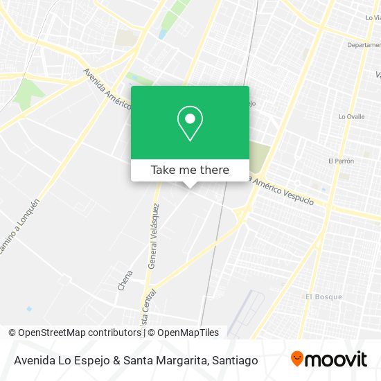 Mapa de Avenida Lo Espejo & Santa Margarita