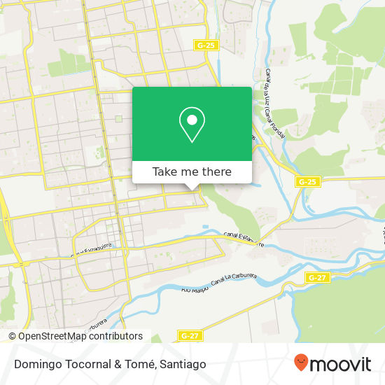 Domingo Tocornal & Tomé map