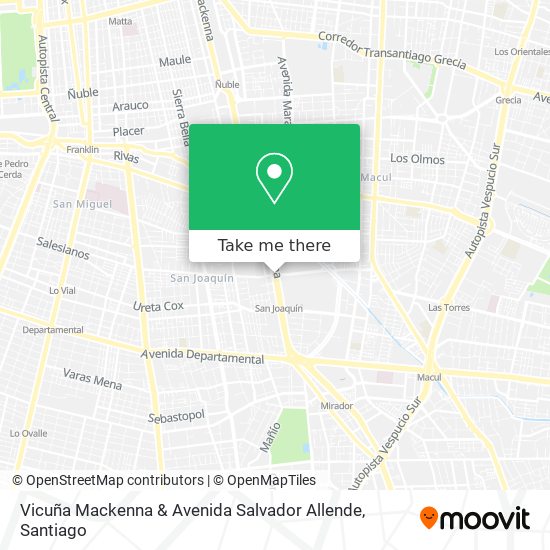 Vicuña Mackenna & Avenida Salvador Allende map