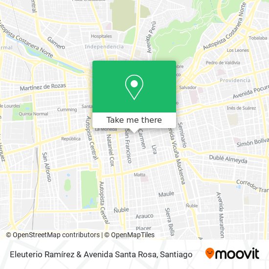 Eleuterio Ramírez & Avenida Santa Rosa map