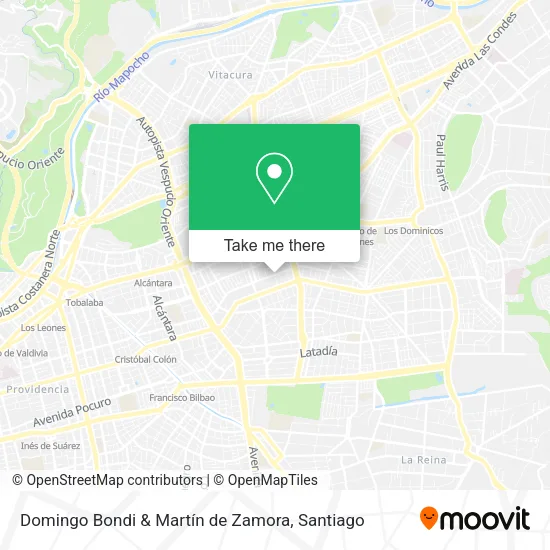 Domingo Bondi & Martín de Zamora map