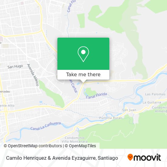 Camilo Henríquez & Avenida Eyzaguirre map