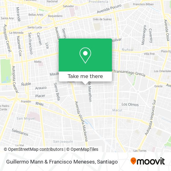 Guillermo Mann & Francisco Meneses map