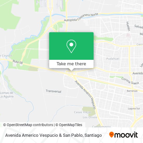 Avenida Americo Vespucio & San Pablo map