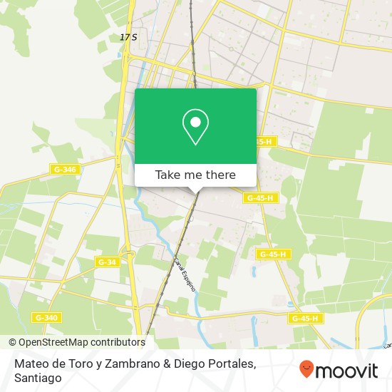 Mateo de Toro y Zambrano & Diego Portales map