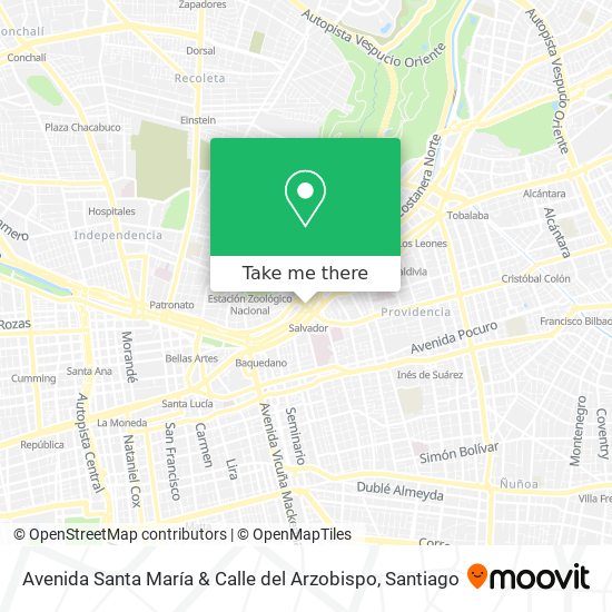 Avenida Santa María & Calle del Arzobispo map