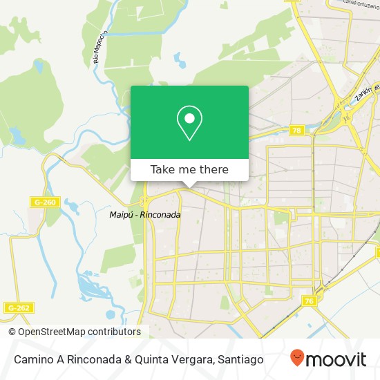 Camino A Rinconada & Quinta Vergara map