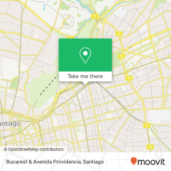 Bucarest & Avenida Providencia map
