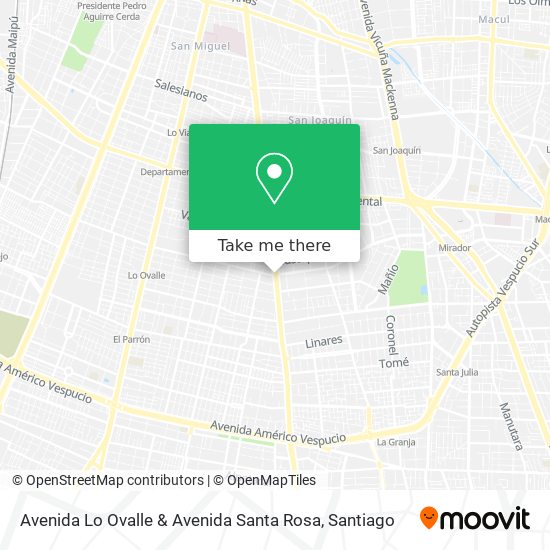 Mapa de Avenida Lo Ovalle & Avenida Santa Rosa