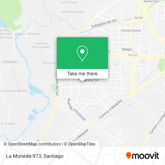 La Moneda 973 map