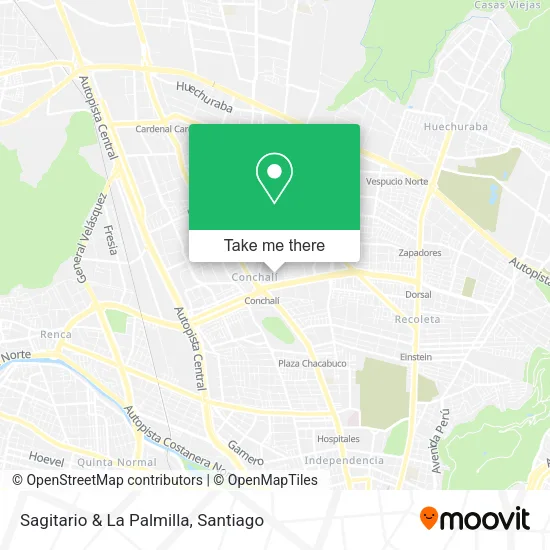 Sagitario & La Palmilla map