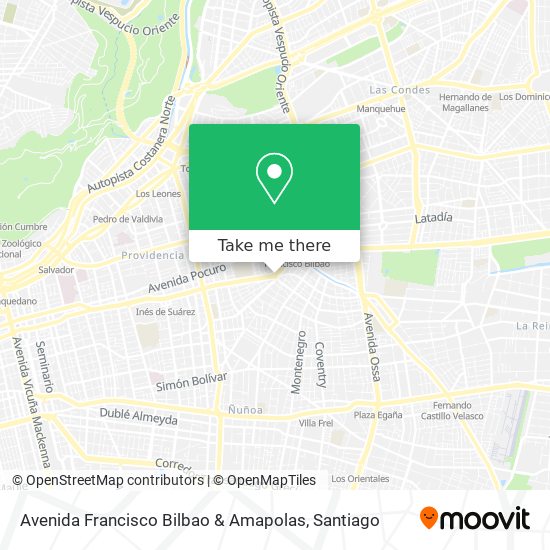 Avenida Francisco Bilbao & Amapolas map