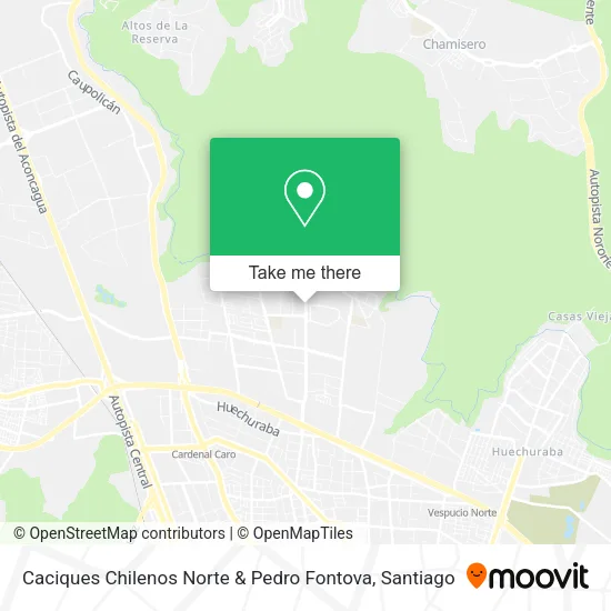 Caciques Chilenos Norte & Pedro Fontova map