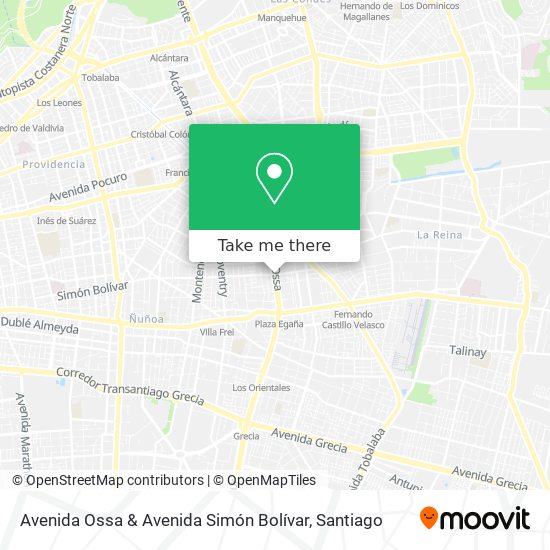 Avenida Ossa & Avenida Simón Bolívar map