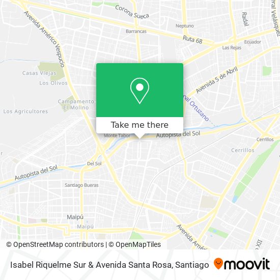 Isabel Riquelme Sur & Avenida Santa Rosa map