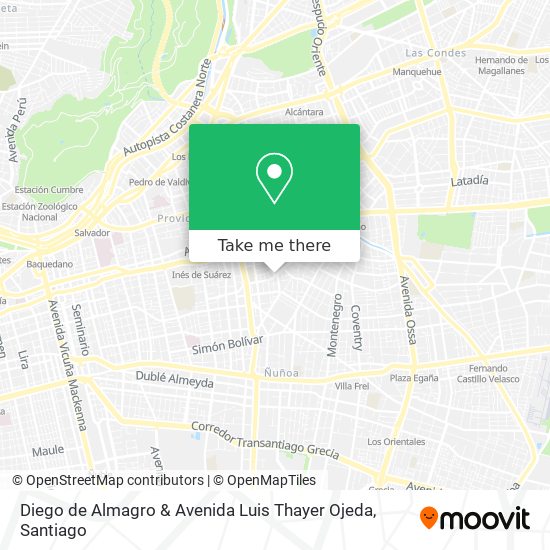 Diego de Almagro & Avenida Luis Thayer Ojeda map