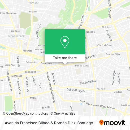 Avenida Francisco Bilbao & Román Díaz map