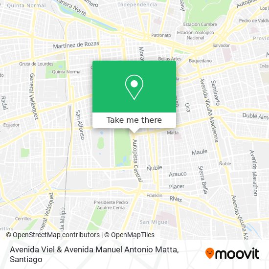 Avenida Viel & Avenida Manuel Antonio Matta map