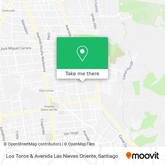 Los Toros & Avenida Las Nieves Oriente map