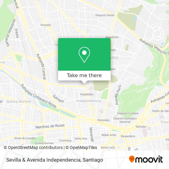 Mapa de Sevilla & Avenida Independencia