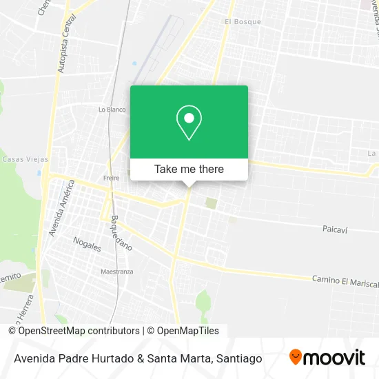 Avenida Padre Hurtado & Santa Marta map