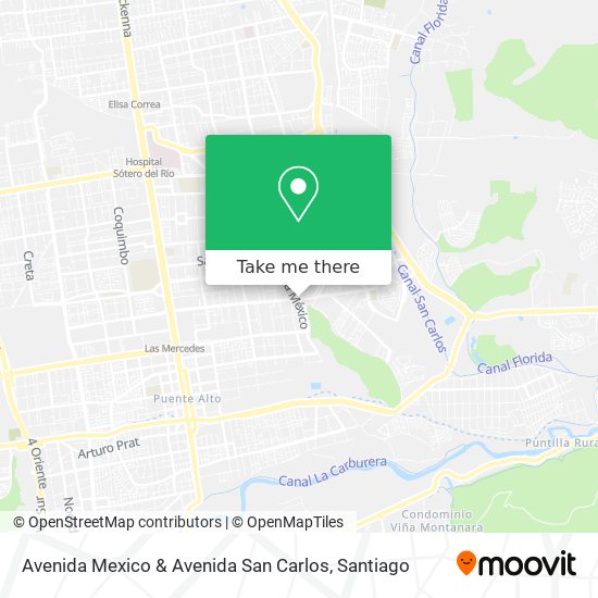 Avenida Mexico & Avenida San Carlos map