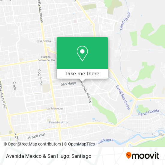 Avenida Mexico & San Hugo map