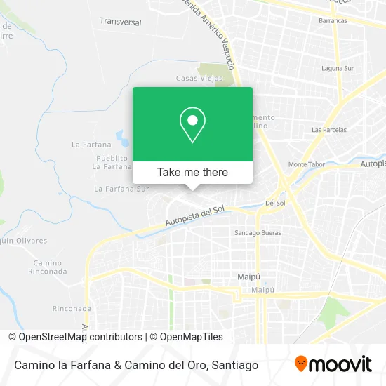 Mapa de Camino la Farfana & Camino del Oro