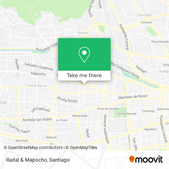 Radal & Mapocho map