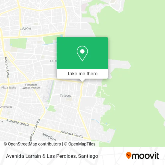 Avenida Larrain & Las Perdices map
