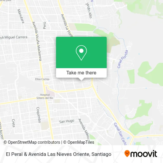 El Peral & Avenida Las Nieves Oriente map