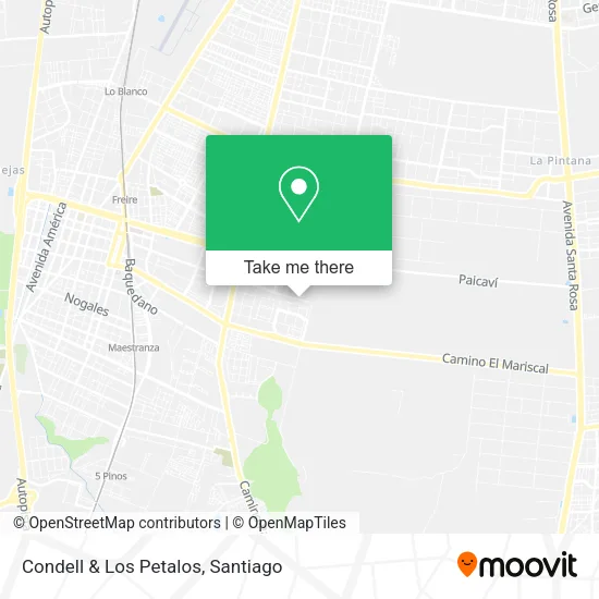 Condell & Los Petalos map
