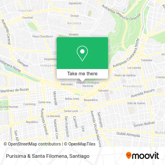 Purísima & Santa Filomena map