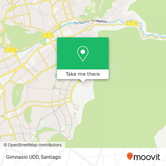 Gimnasio UDD map