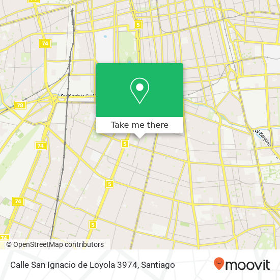 Mapa de Calle San Ignacio de Loyola 3974