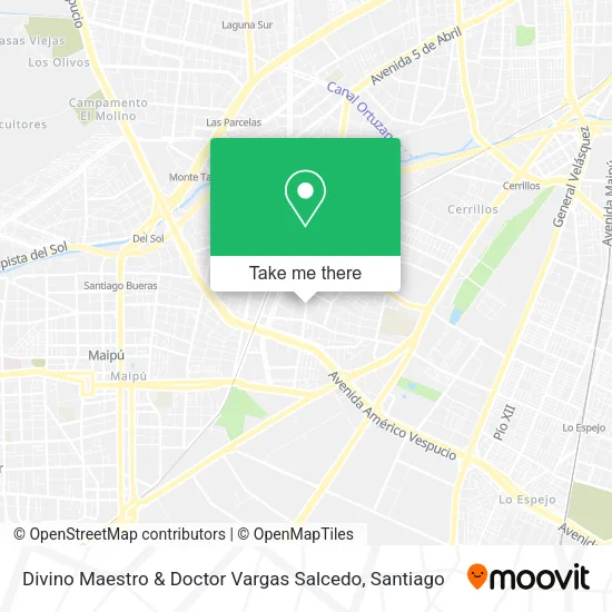 Divino Maestro & Doctor Vargas Salcedo map