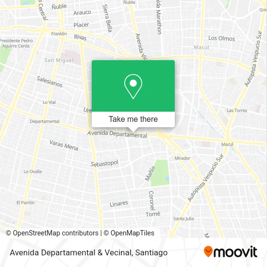 Avenida Departamental & Vecinal map
