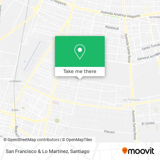 San Francisco & Lo Martínez map