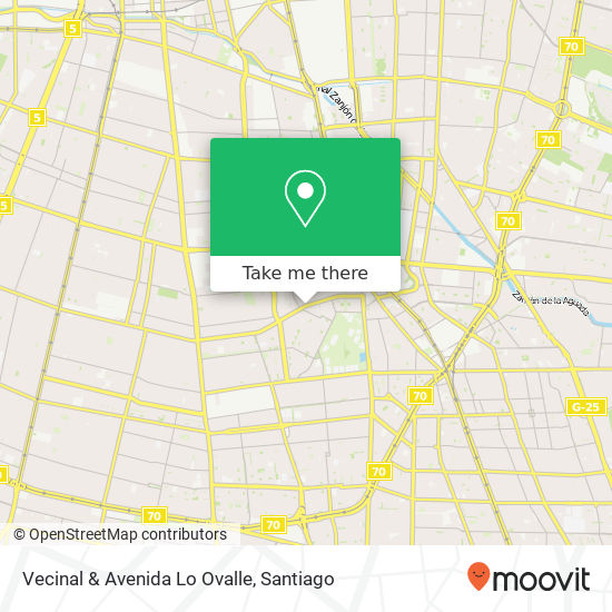 Vecinal & Avenida Lo Ovalle map