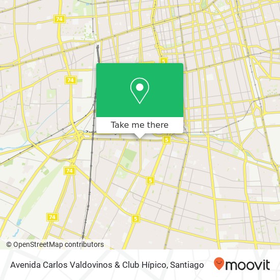 Avenida Carlos Valdovinos & Club Hípico map