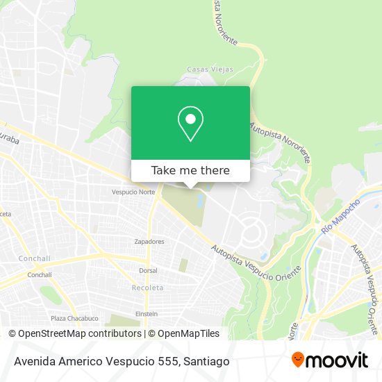 Avenida Americo Vespucio 555 map