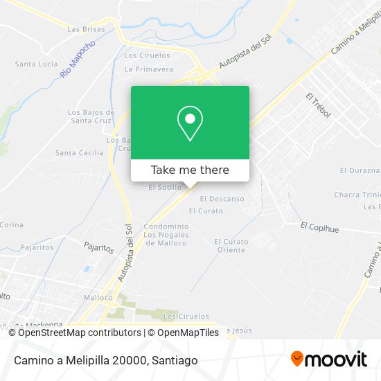 Camino a Melipilla 20000 map