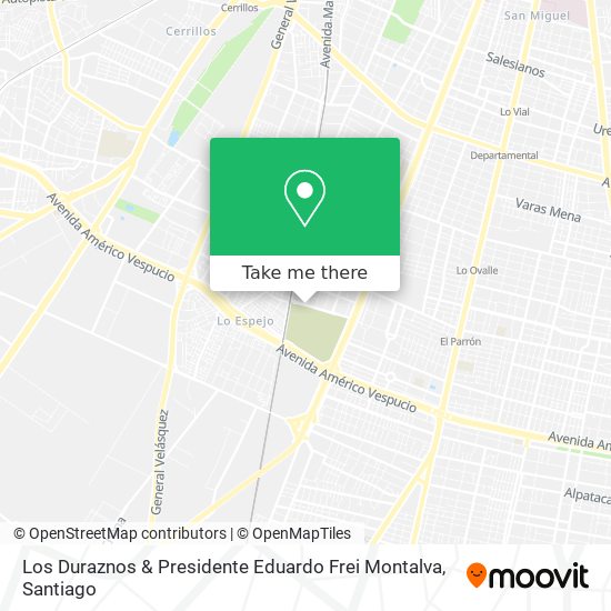 Los Duraznos & Presidente Eduardo Frei Montalva map